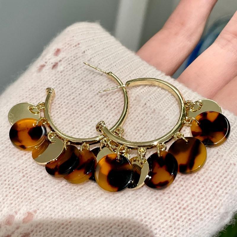 Natural tiger's eye stone series stud earrings for women Maillard exquisite retro earrings niche light luxury high-end temperament earrings