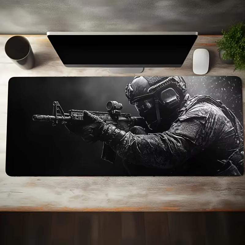 Tactical Soldier Gaming Mouse Pad Waterproof Nonslip Extended Desk Mat