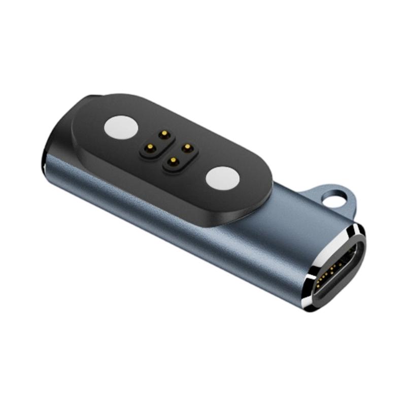 

Magnetic Type C Charging Connector With 4Pin 2Pin Compatibility Indicator Light for 2 Bone Conduction Headphones синій