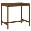 VidaXL Table de jardin marron miel 121x82,5x110 cm bois massif de pin 824091