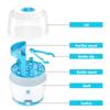 Whale Love Baby Bottle & Nipple Sterilizer - Anti-Dry Burn Steam, PP Material