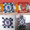 Football Cup Flag Club Linen Cushion Cover For Living Room Sofa Decor