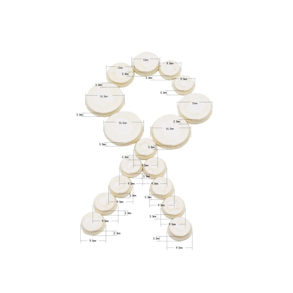 Leather Sound Hole Pad Black Tube Clarinet Button Cushion Clarinet Pads  Instrument Accessories