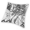 Pyramids Dark Figures Eyes Teeth Square Pillowcase Polyester Linen Velvet Creative Zip Decor Pillow Case Bed Cushion Cover 18"