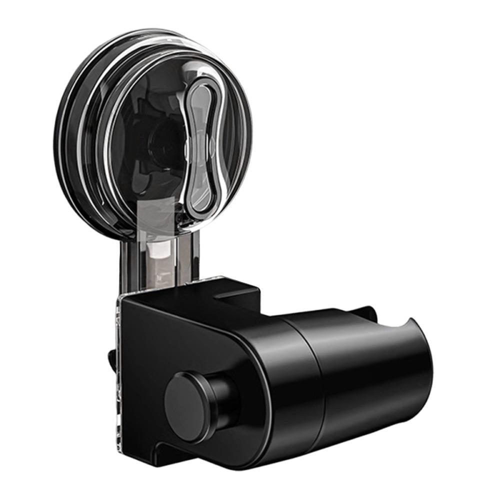 No Drill Showerhead Bracket With Hanger Hooks Adjustable Nozzle Stand  Bathroom Accessories