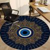 1pc Eagle Eye Mandala Office Round Area Rug, Indoor Mat Suitable For Office, Under Office Chairs Bedroom Living Room Home Decor, Room Deco