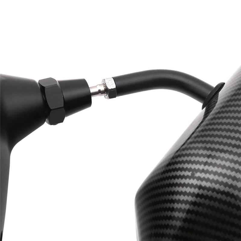 Car Universal Tuning Mirror F1 Aluminum Base Carbon Fiber Rearview Blue Mirror Tuning Mirror Parts Accessories-A87Q