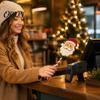 Бесконтактная платежная палочка, Рождественская палочка Tap-to-Pay, Держатель для кредитной карты с ручкой в виде леденца-трости, Милый для терминала, Санта, Снеговик, Елка, Пряничный человечек