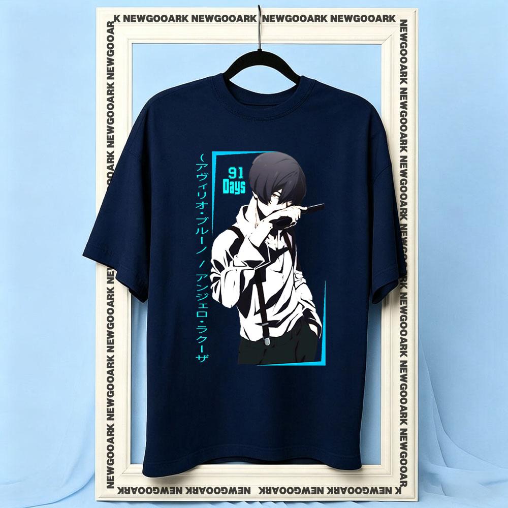 Japanese Unisexga 91 Days Angelo Lagusa Tshirt Women Unisex Casual Cotton Printed T Shirts Adult Oneck Summer Outdoors Tee