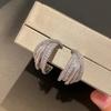 Pendientes colgantes de joyería de circonio de aleación de cobre a la moda para mujer, regalos de fiesta de boda