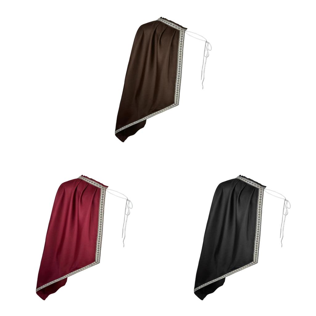 Medieval Renaissance Cloak For Cosplay And Themed Parties Made Of Polyester With Embroidered Detailing For Adults