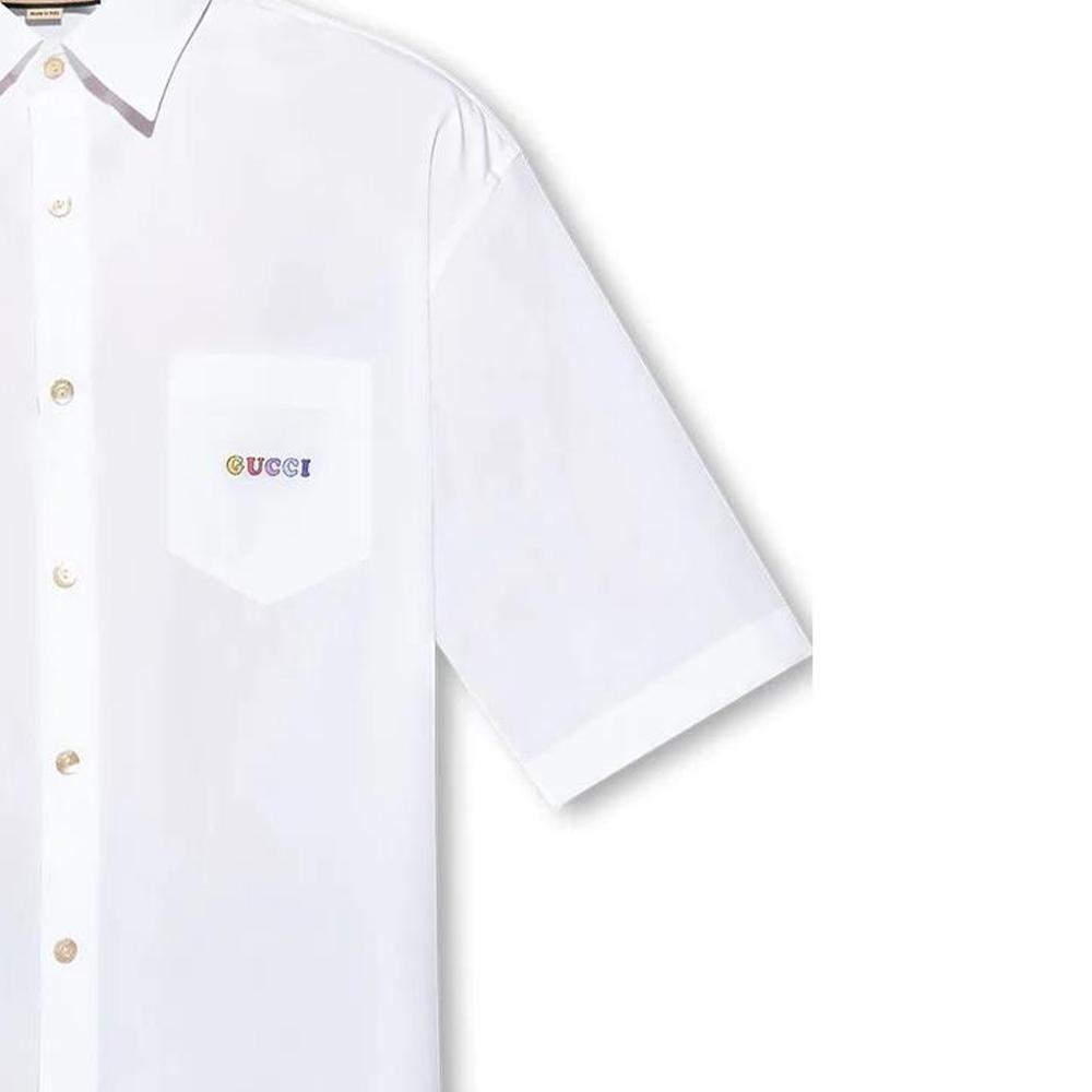 GUCCI Shirts Men's White Pointed Collar Moderate Other 751076-ZAL9U-9000