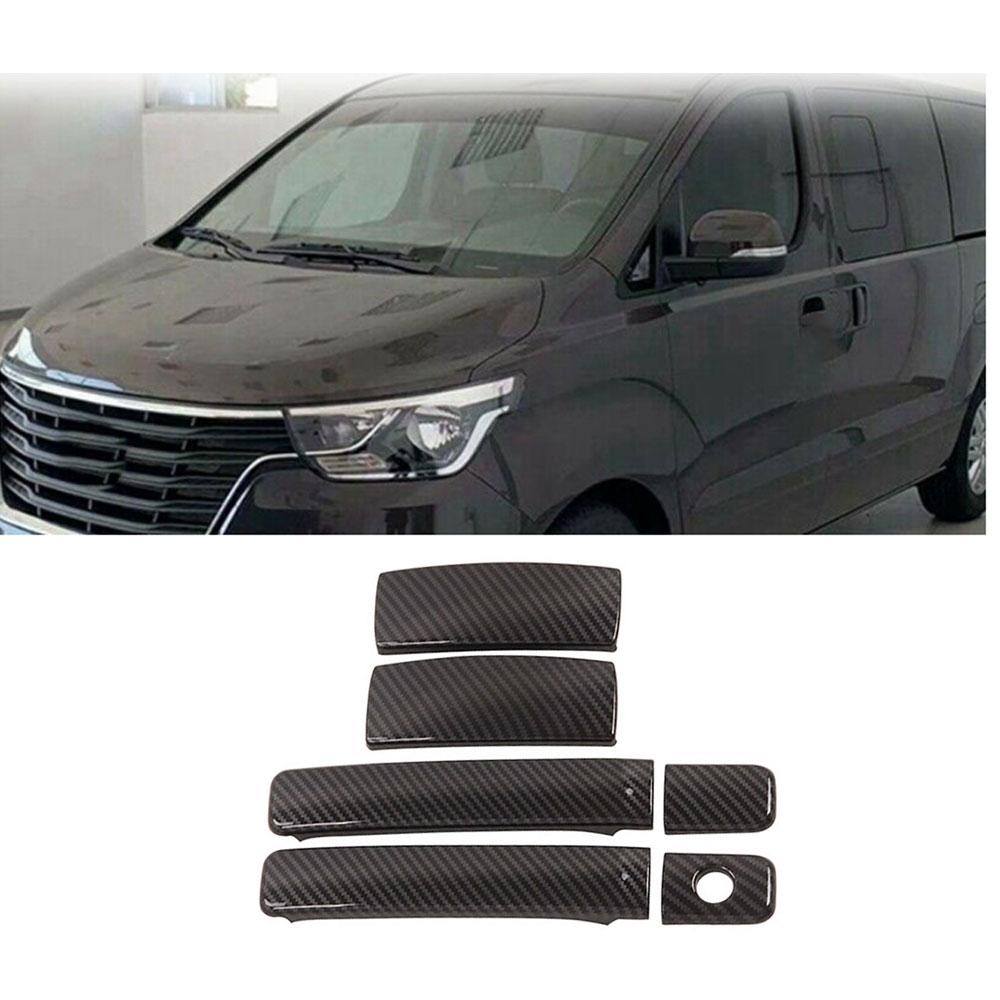 ABS Kohlefaser Auto Türgriff Abdeckung Zierleiste für Hyundai Grand STAREX H1