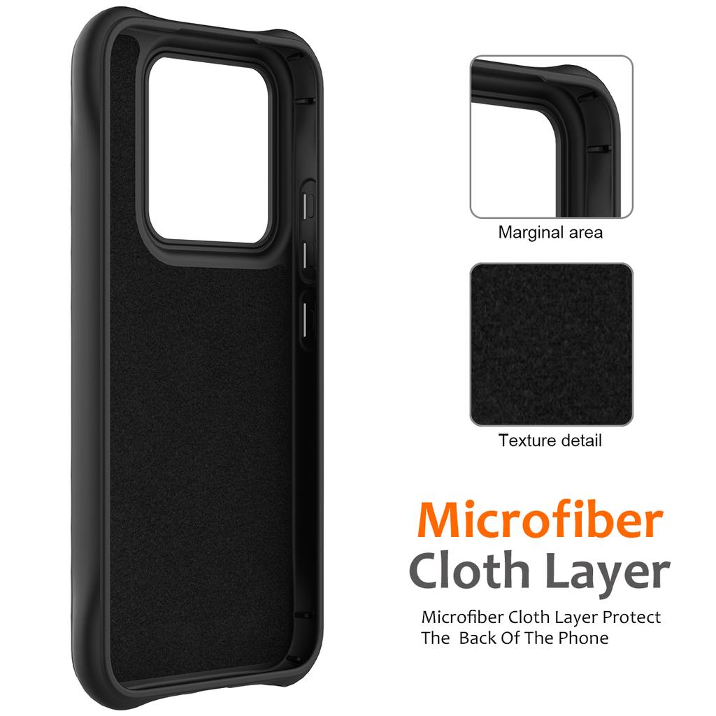 For Xiaomi 14 Case Compatible with MagSafe Ripple Texture Liquid Silicone Protective Cover with Strap