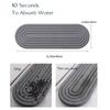 Solid Wood Diatomite Diatomite Coaster Wooden Feet Absorbent Soap Tray  Countertop Organizer