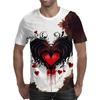 Trendy Letters Graphic T Shirts For Men Summer Fashion Hip Hop 3D Printed Crew Neck Tshirts Casual Streetwear Oversized Tees