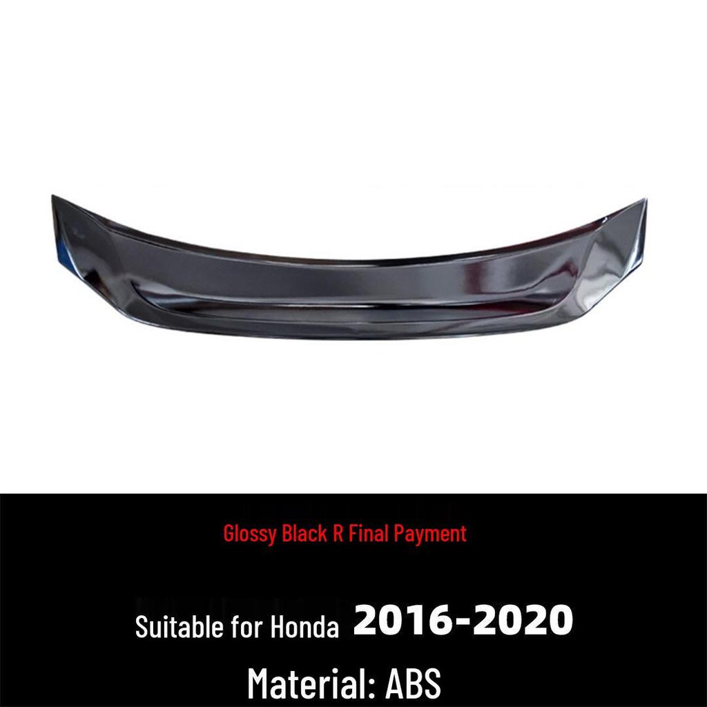 Compatible Rear Spoiler for 2016-2020 Tenth Gen Civic R-Style, Large Ducktail Wing, No-Drill Required