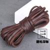 Diy Jewelry Material Handmade Beaded Accessories, Real Cowhide Strip 3Mm Wide First Layer Flat Leather Rope Bracelet Necklace Rope