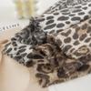 Autumn and Winter Ethnic Style Leopard Print Short Tassel Woven Imitation Cashmere Fleece Scarf Women's Warm Shawl Scarf Neck Scarf