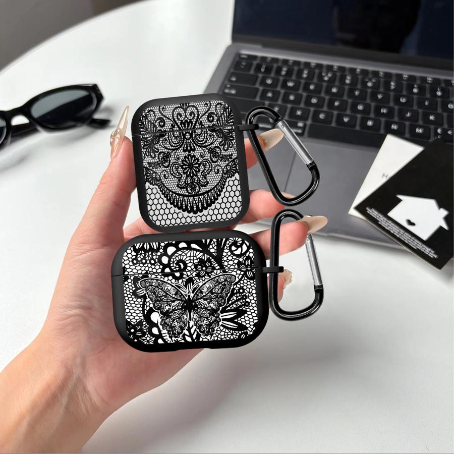 Kopfhörer Hüllen Abdeckung Case Für Airpods 2 Pro2 3 Pro3 Pro 4 1 Design Sinn Schwarze Spitze