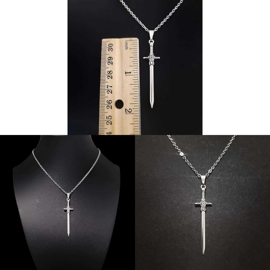Collana Ciondolo Croce Gotica Per Uomo e Donna Con Catena in Lega e Stile Vintage