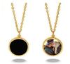 Personalized Color-Changing Stainless Steel Necklace for Men & Women - Custom Photo Christmas Souvenir