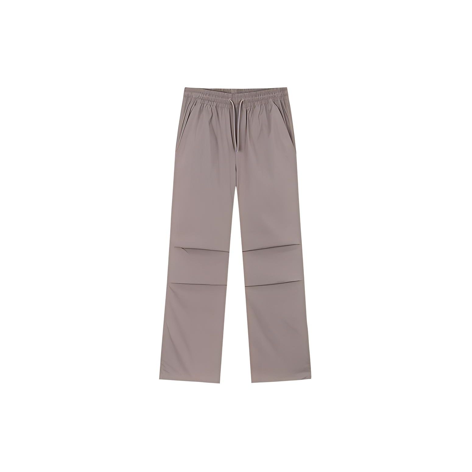

Anta Solid Color High Waist Straight Loose Casual Pants Women bottoms Fawn 962428503-2 M
