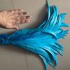 100pcs Blue Carnival Rooster Tail Feathers 25-30cm 30-35cm for Crafts Headdress Party Clothing HeadWear Decor Pheasant Plumas