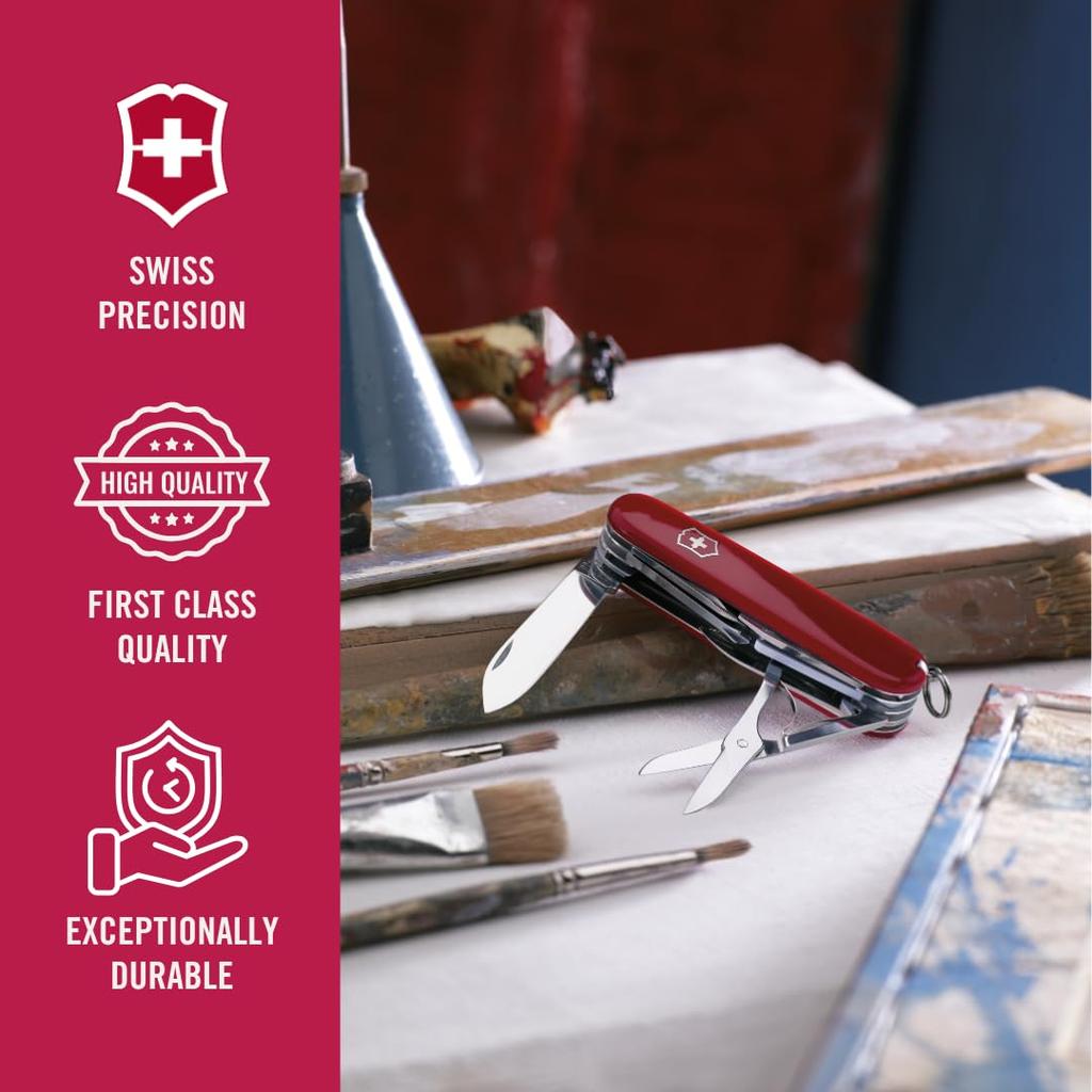 Victorinox Explorer Swiss Army a with 16 Including a Magnifying Glass and a Phillips Head Perfect for Trekking and Model Knife, Swiss-made Multi-tool