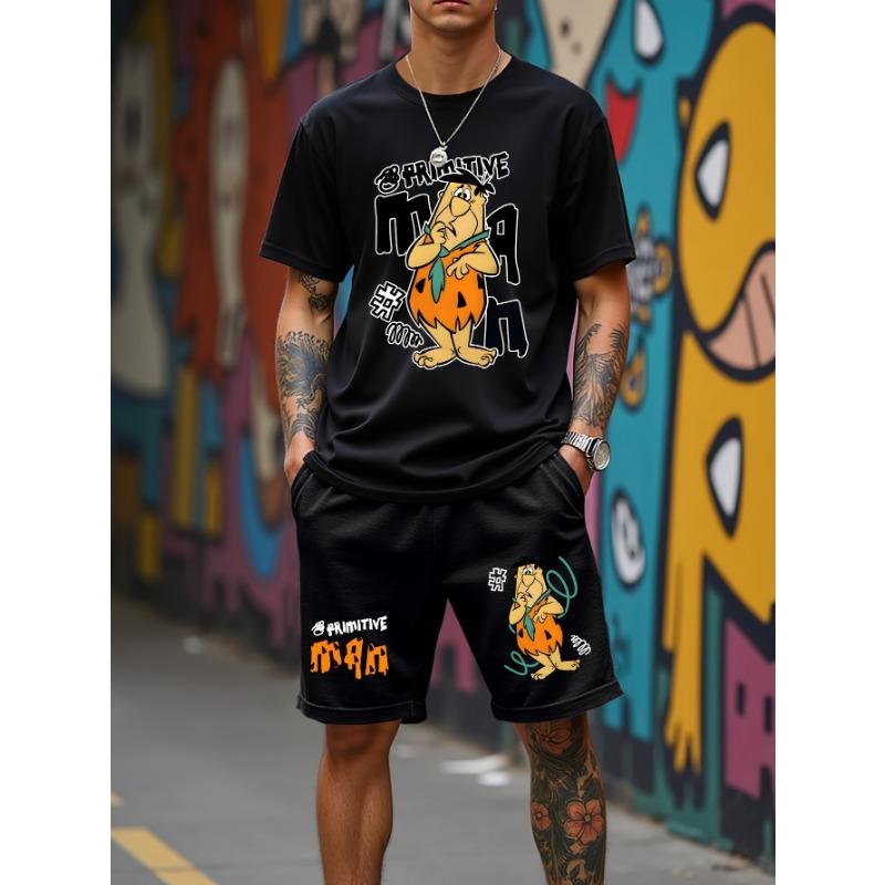 

Летний мужской костюм с графическим принтом 2025 года. Топ и шорты для улицы. Удобный, мягкий, дышащий, легкий и быстросохнущий материал. 6XL