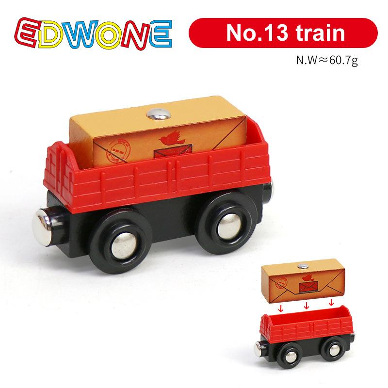 1pcs Magnetic Train Toys Wooden Train Locomotive Car Truck Railway Accessories Fit for Wooden Tracks Toys for Kids Gifts
