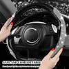 2 PCS Steering Wheel Cover, Segmented Car Wheel Covers With Crystal Rhinestones, Non-Slip Protector Bling Sparkly Decoration For Most Steering