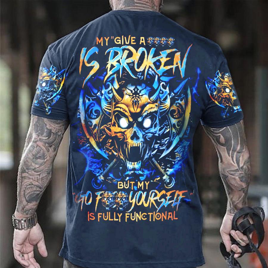 Vintage T-shirts For Men Shirts Short Sleeve Tops Skull Graphic Clothing O Neck Oversized Streetwear 5xl Summer Men's Shirt Tees