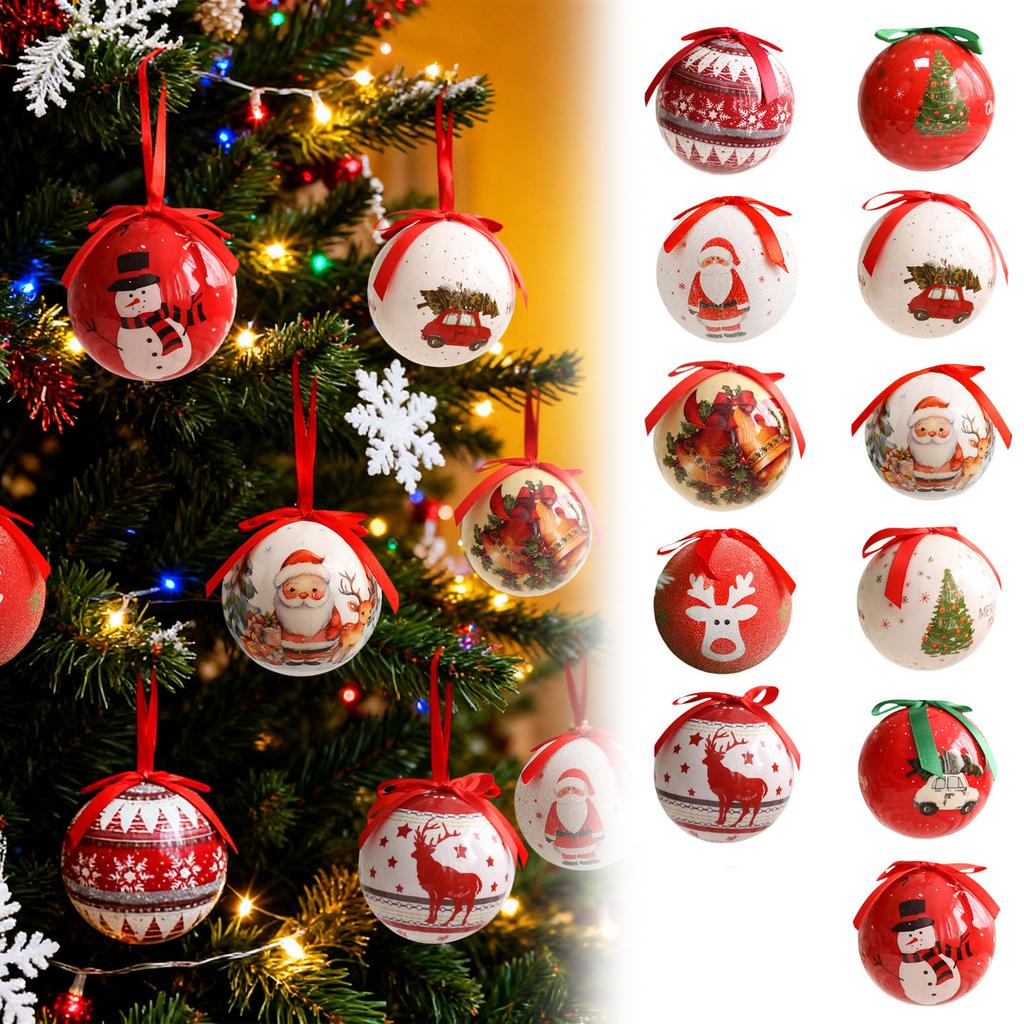 Christmas Hanging Ornament Balls Decorative Hanging Decorations For Tree Ornaments Window Indoor & Outdoo