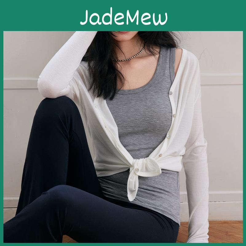 Solid Color Knit Sweater For Women With Button Closure For Spring Casual Wear