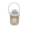 Christmas Tabletop Lanterns Vintage Outdoor Candle Decor with LED Lights Perfect Addition to Your Holiday Decor