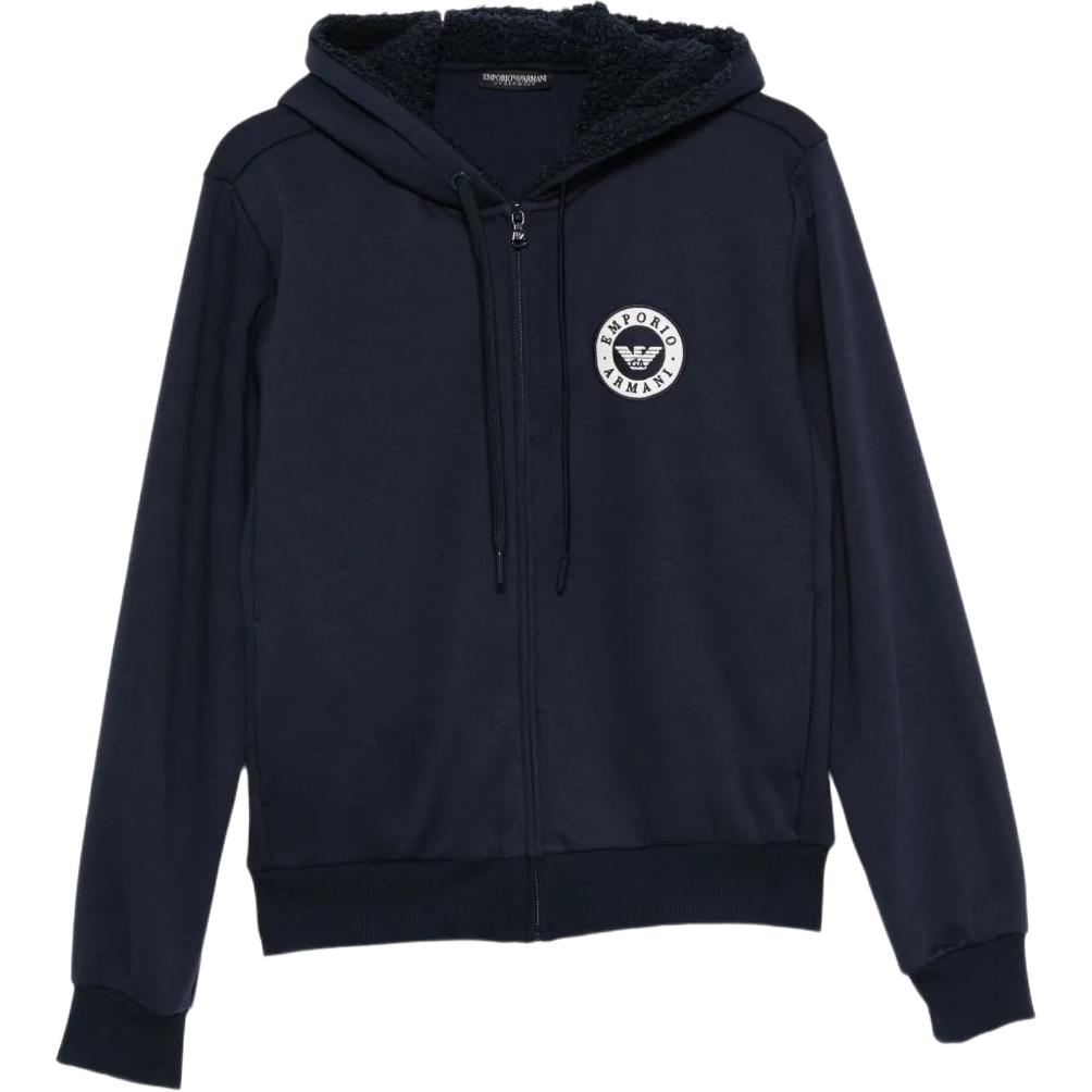 

Emporio Armani FW25 Solid Color Hooded Zip-Up Long Sleeve Sweatshirt Women sweatshirt EW001935-AF15363-UB101 S