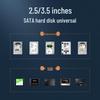 Ugreen USB-A auf Typ-C 2,5/3,5 Zoll externes Festplattengehäuse