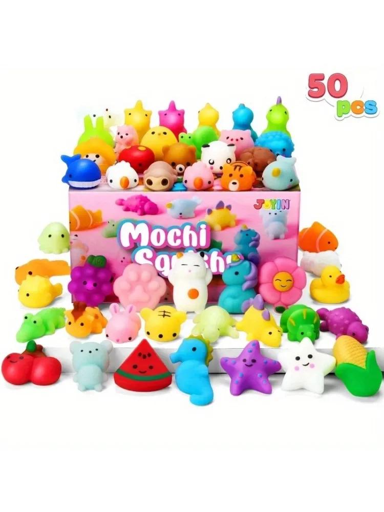 Mochi Squishy Toys Set, Mini Mochi Soft For Holidays, Gifts For Baskets Stress Relief Toy Squishies Party Favors Birthday Gifts