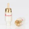 RCA Connectors Plug Pure Copper Gold Plated Audio Amplifier Hifi Speaker Terminal Socket RCA Lotus Signal Cable Plug Adapter
