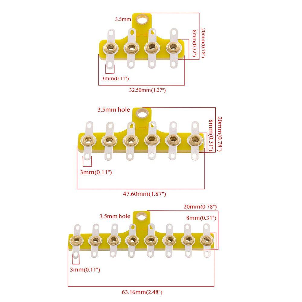 1Pcs 4/6/8Pins Turret Board Tube Amplifier DIY Guitar AMP Cabinet Terminal Lug Board Vintage Audio Parts Radio DAC Fitting