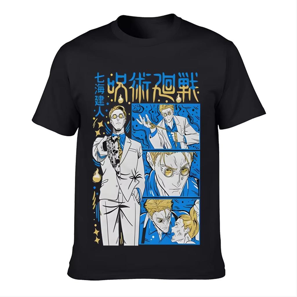 Trend Summer 2025 Cosplay Neutral Nanami Kento T-Shirt Jujutsu Kaisen JJK Gojo Satoru Horror Anime Shirt All Sizes Anime Tshirt
