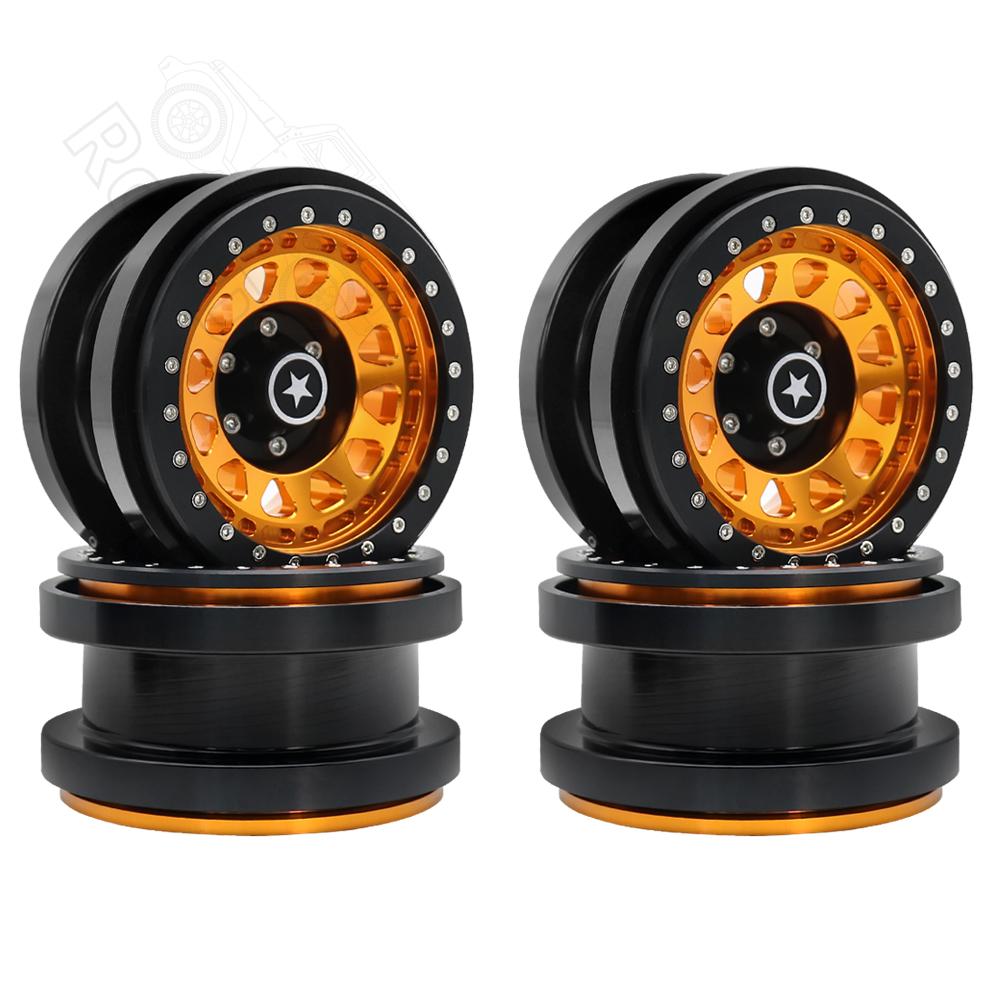 Rc jeep CNC Aluminum 2.9" Beadlock Wheel Hub Rim for 1/6 RC Crawler Car Axial SCX6 Jeep JLU Wrangler