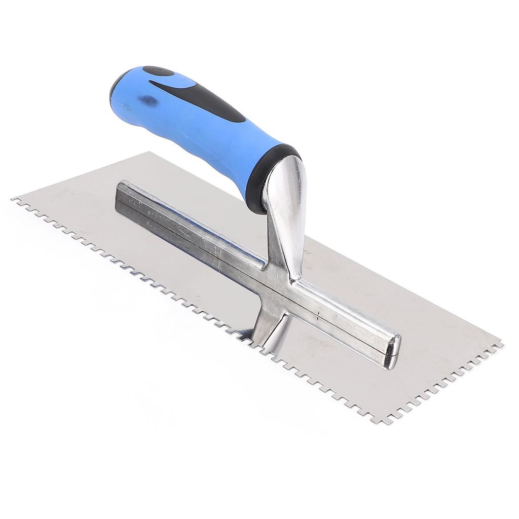 Gletieră cu crestături pătrate de 4 mm Gletieră manuală cu crestături din oțel inoxidabil cu mâner moale pentru ciment beton