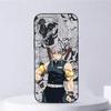 Anime Tengen Uzui Phone Case For iPhone 16,15,14,13,12,11,Plus,Pro Max,XS,X,E,SE,Mini Soft Silicone Black Cover