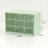 Japanese Solid Color 9-Grid Mini Drawer Storage & Organizer Box