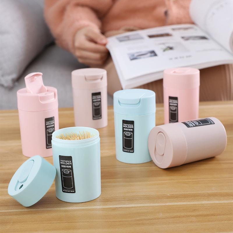 Toothpick Box Plastic Creative Portable Convenient Life Home Living Room Storage Box