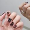 Ice Clear Heart Bow Star Rhinestone Wearable Nail Stickers - Detachable False Nails