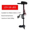 12V/48V Brushless Marine Electric Thrusters Rubber Boat Motor Propeller Suspension Plastic Outboard Machine Black