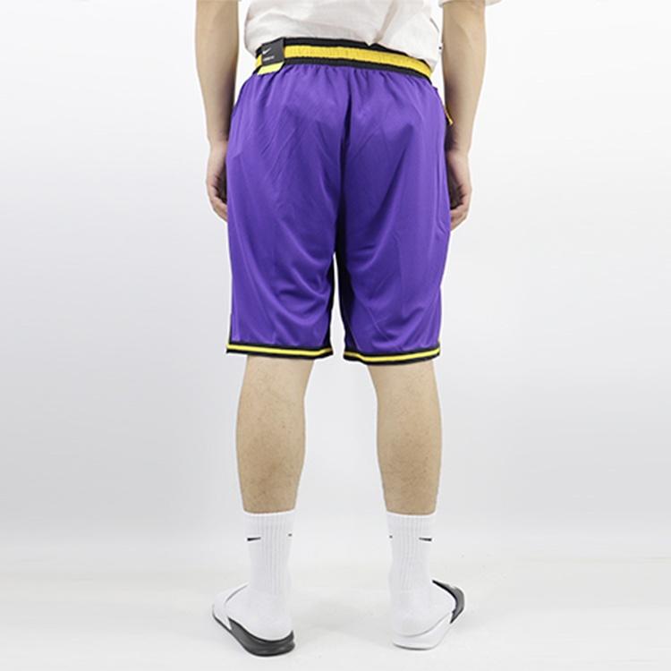 Nike NBA Statement DNA Los Angeles Lakers Basketball Training Sports Shorts Purple Men's AV3537-504